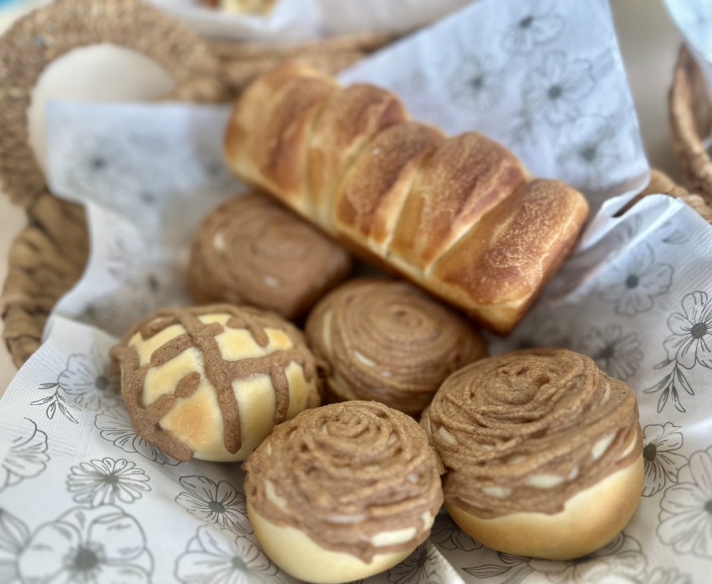 豆乳クリームパン焼き上がり